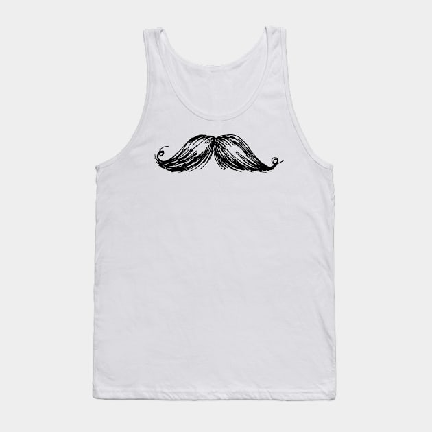 Moustache Tank Top by SWON Design